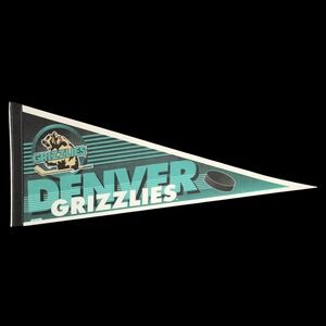 Vintage IHL Denver Grizzlies Hockey Felt Pennant 30" Full Size‎ PLEASE READ